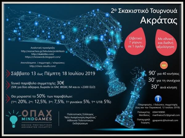 2&omicron; &Sigma;&kappa;&alpha;&kappa;&iota;&sigma;&tau;&iota;&kappa;ό &Tau;&omicron;&upsilon;&rho;&nu;&omicron;&upsilon;ά &Alpha;&kappa;&rho;ά&tau;&alpha;&sigmaf;, &Iota;&omicron;ύ&lambda;&iota;&omicron;&sigmaf; 2019 (&Alpha;&Kappa;&Upsilon;&Rho;&Omega;&Theta;&Eta;&Kappa;&Epsilon;)