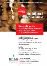 6&omicron; &Epsilon;&lambda;&beta;&epsilon;&tau;&iota;&kappa;ό &Tau;&omicron;&upsilon;&rho;&nu;&omicron;&upsilon;ά Rapid, &Omicron;&Pi;&Alpha;&Chi; - &Kappa;&upsilon;&rho;&iota;&alpha;&kappa;ή 24 &Iota;&omicron;&upsilon;&nu;ί&omicron;&upsilon; 2018